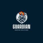 Guardian logo with navy blue background